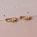Wave Hoops | 18K Gold Vermeil & Sterling Silver