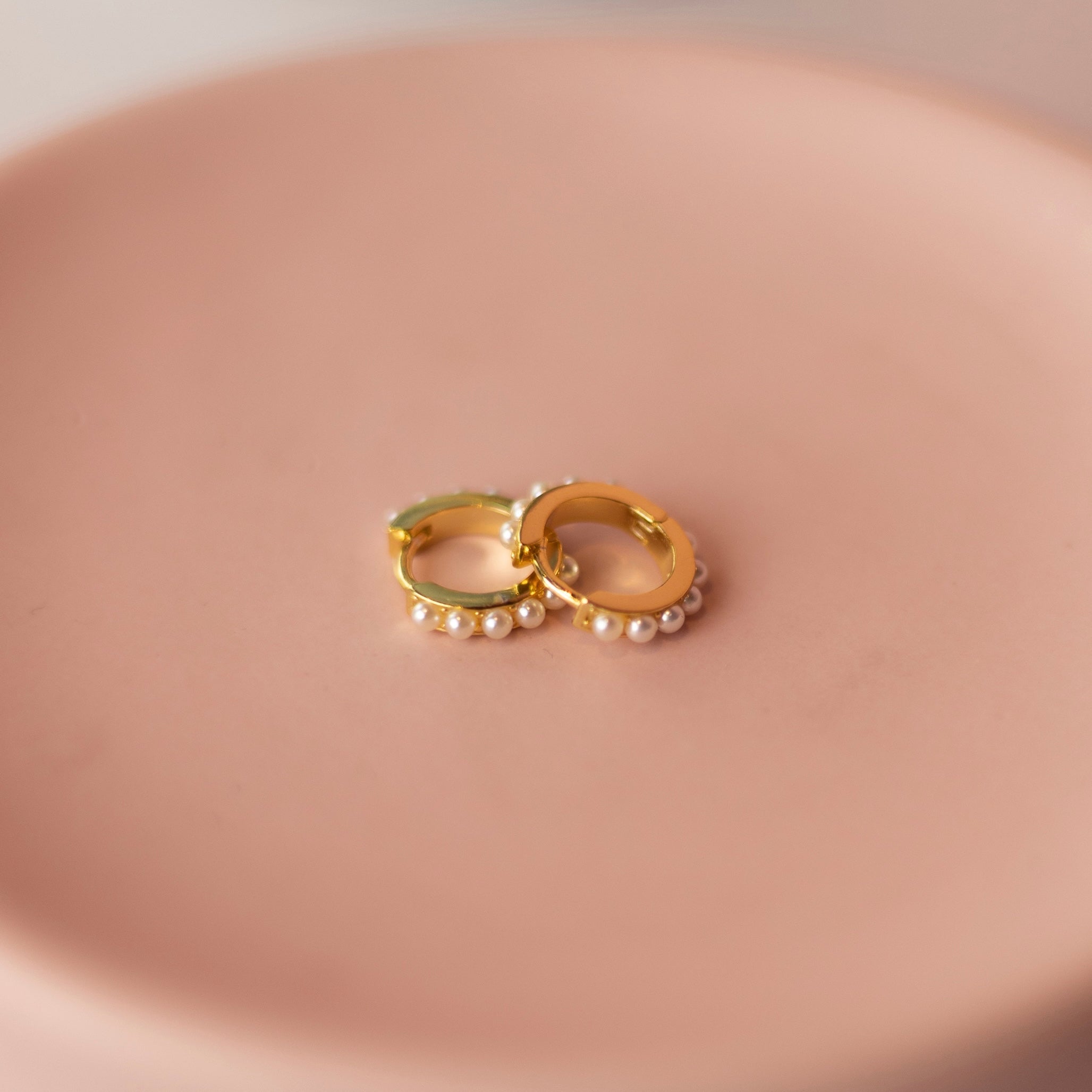 PRE-ORDER Angela Pearl Hoops | 18K Gold Vermeil & Sterling Silver