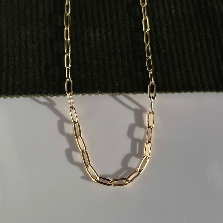 Florence Paperclip Chain - Gold Filled