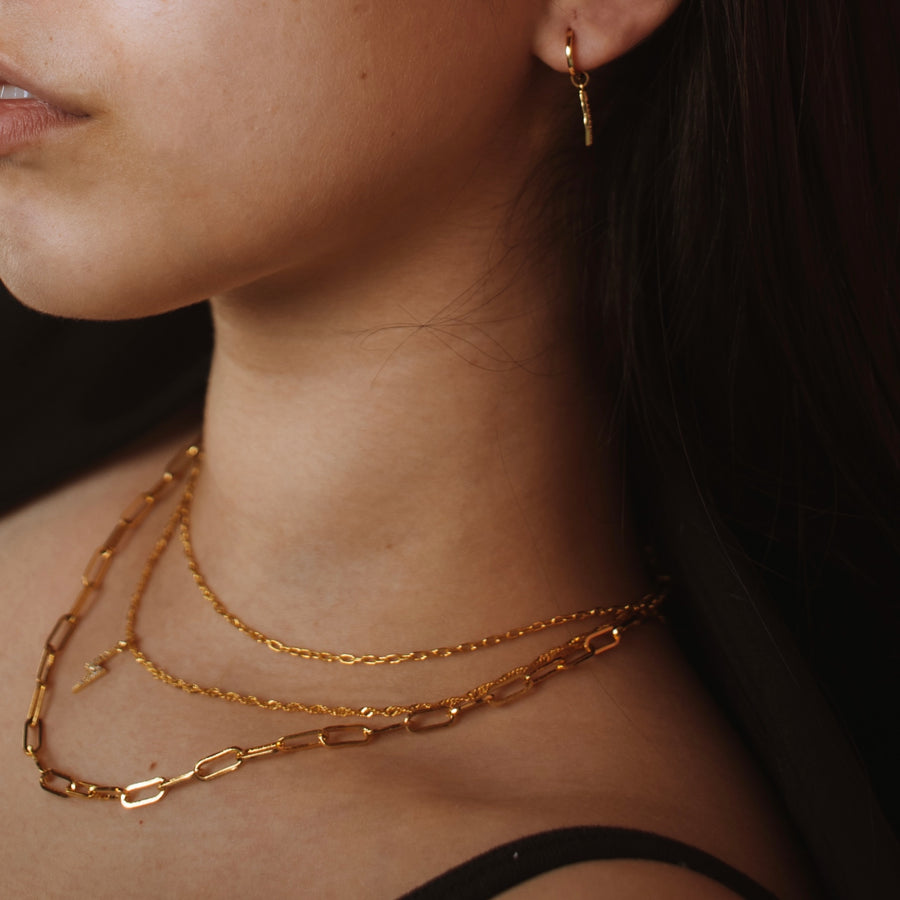 Florence Paperclip Chain - Gold