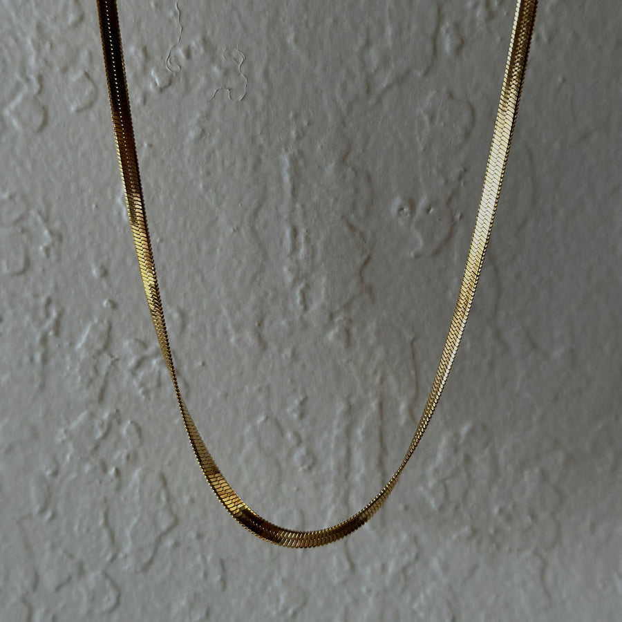 Clementine Herringbone Chain - Gold/Silver