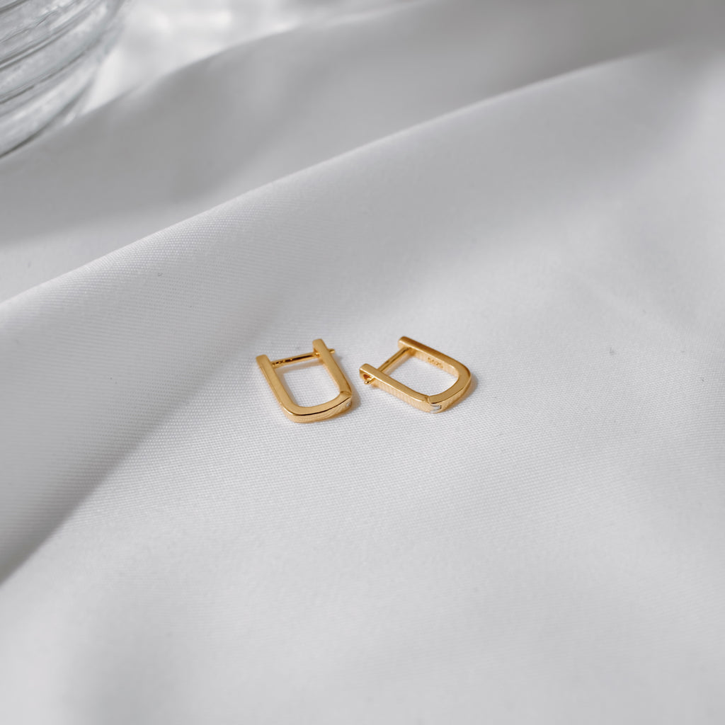 Tiny Oval Hoops | 18K Gold Vermeil & Sterling Silver