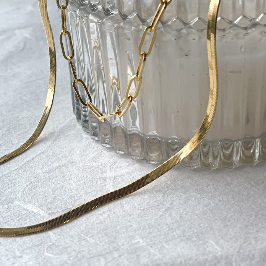 Florence Paperclip Chain - Gold