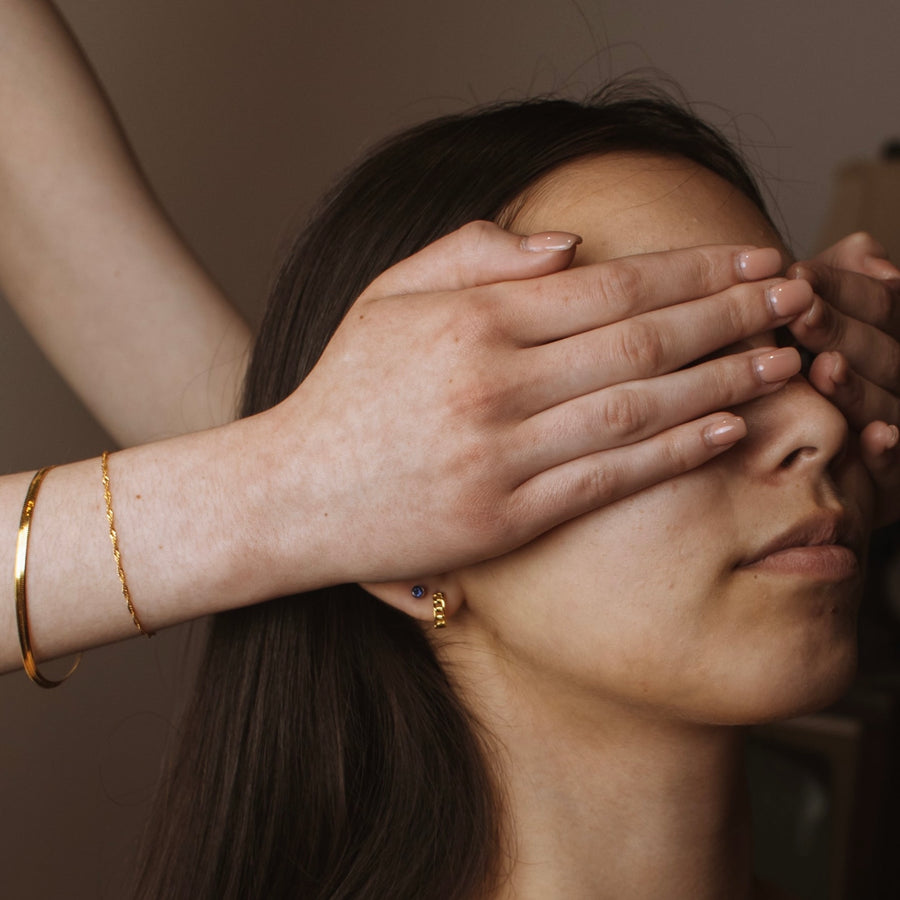 Clementine Herringbone Bracelet - Gold/Silver