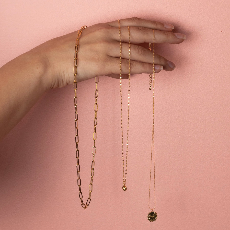 Florence Paperclip Chain - Gold