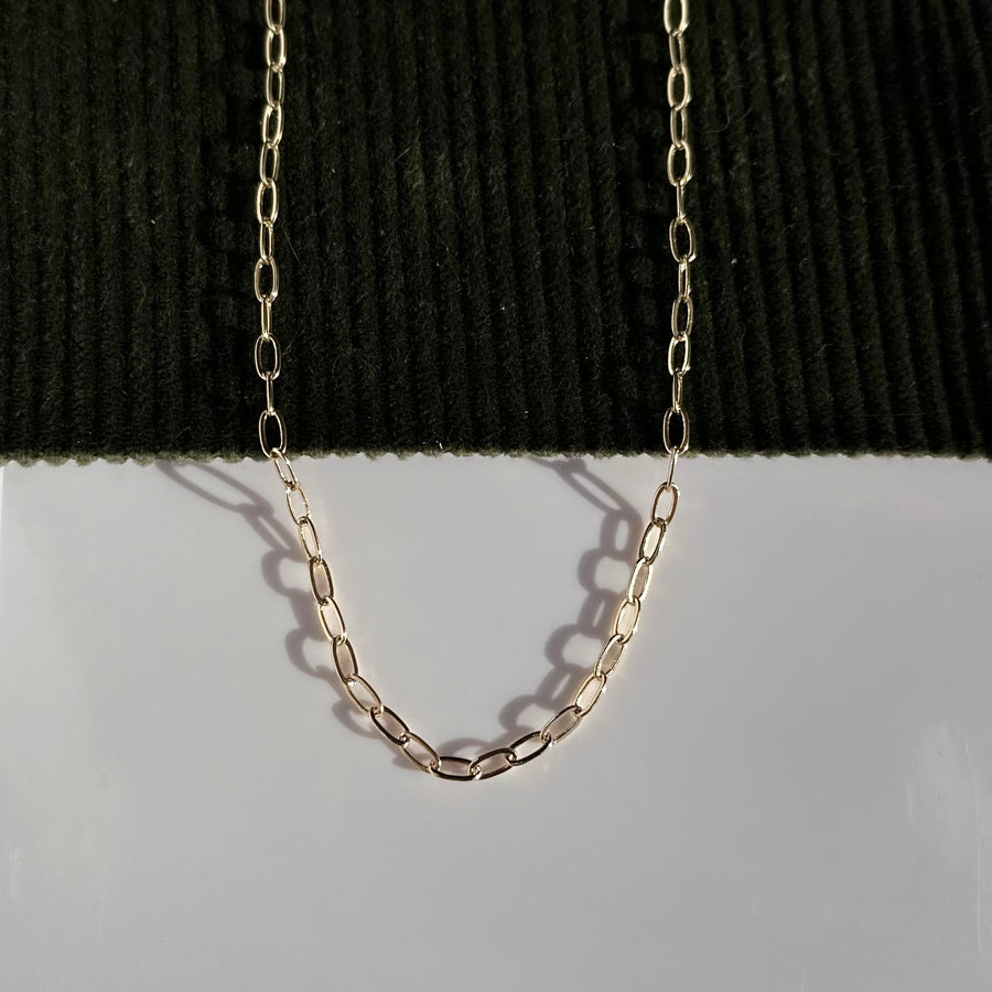 Small Paperclip Chain - Gold Filled