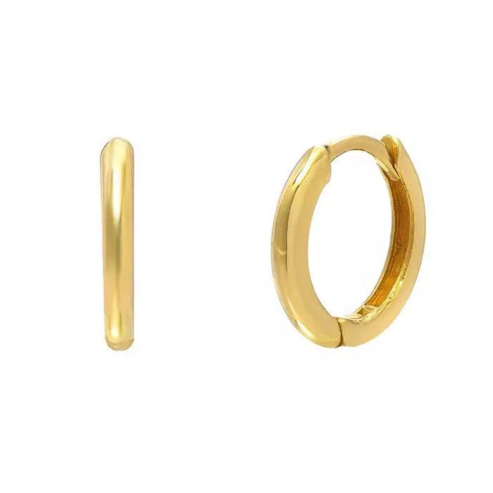 Classic Mini 9mm Huggie Hoops - Gold/Silver
