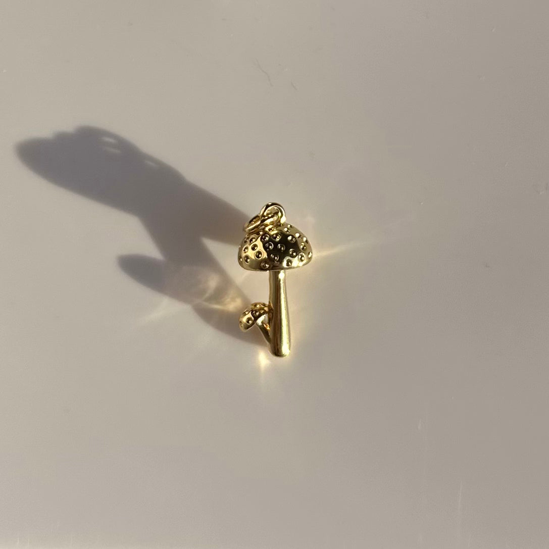 Mushroom Charm | 18K Gold Fill