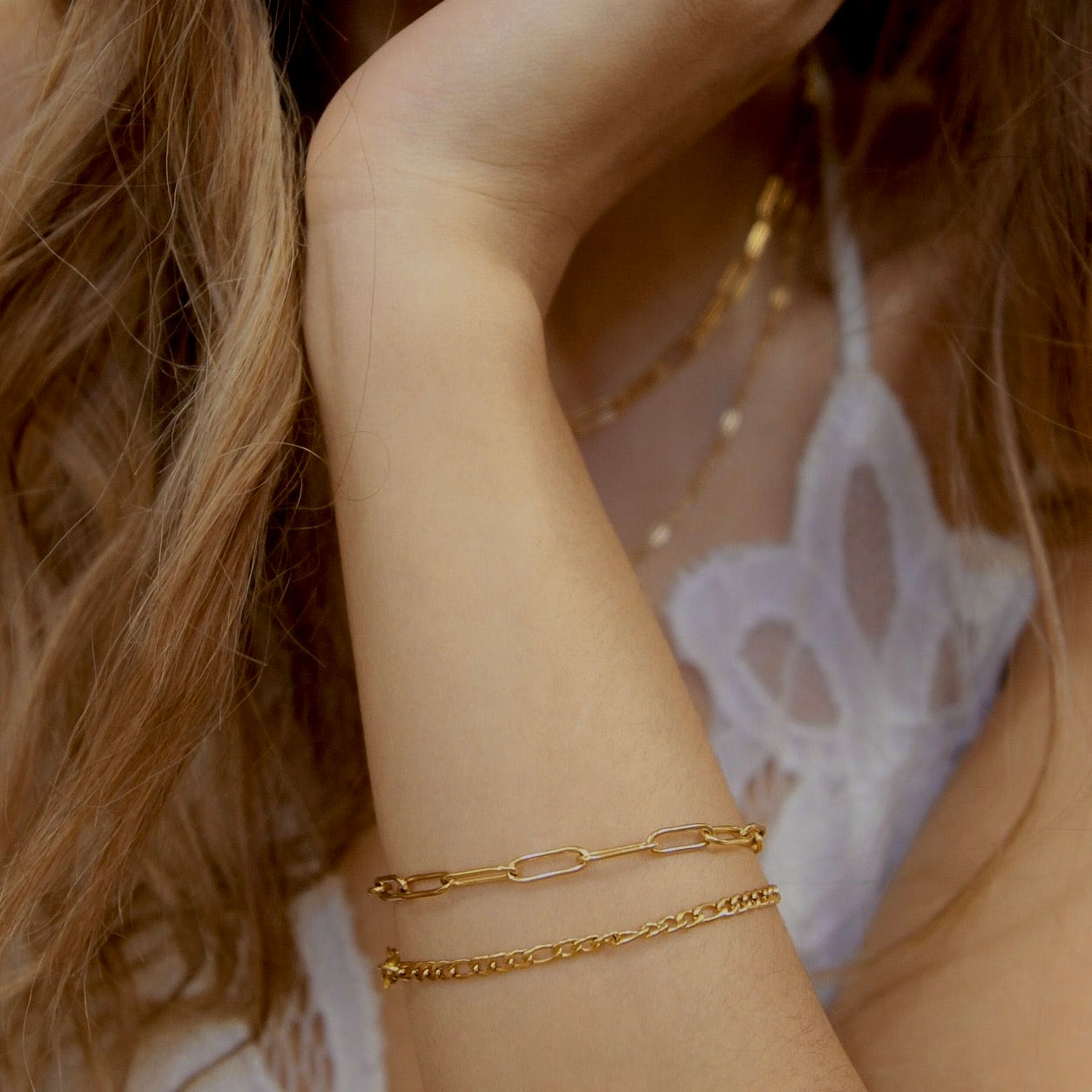 Florence Paperclip Bracelet | 18K Gold Fill