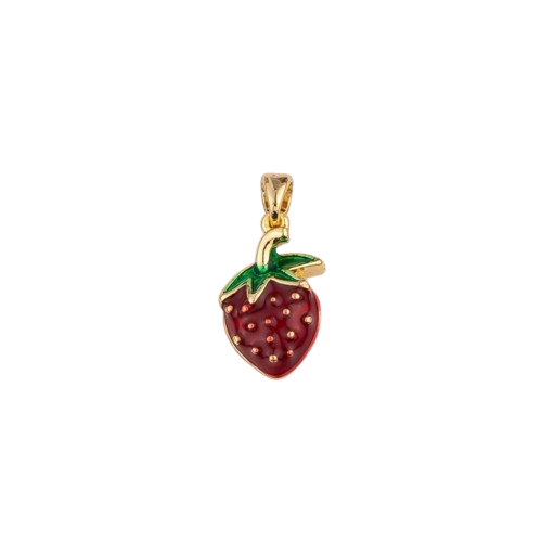 Strawberry Charm - Gold Filled