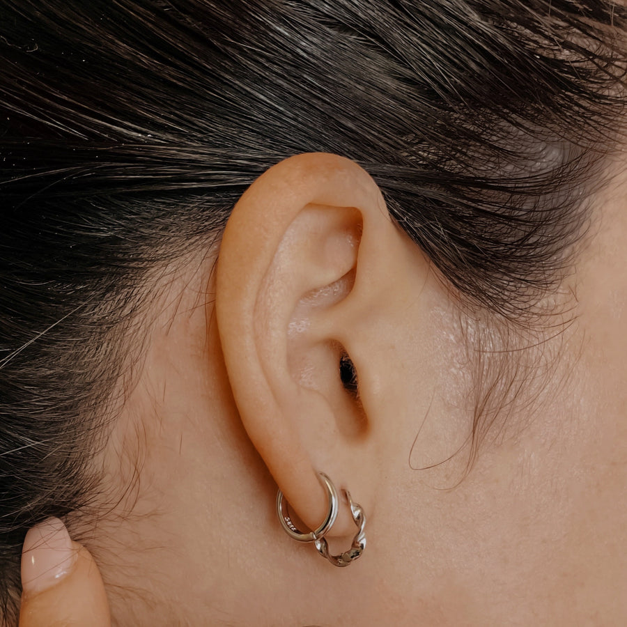 Classic Mini 9mm Huggie Hoops - Gold/Silver