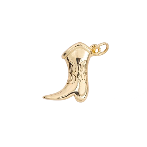Cowboy Boot Charm | 18K Gold Fill