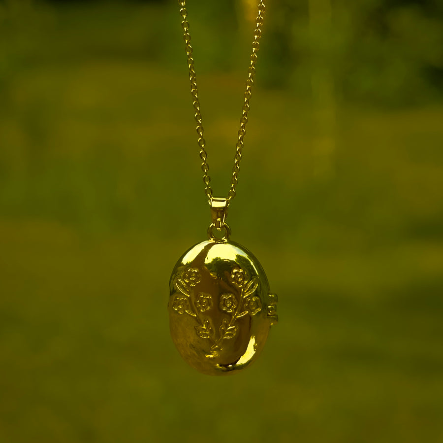 Secret Garden Locket - Gold Filled