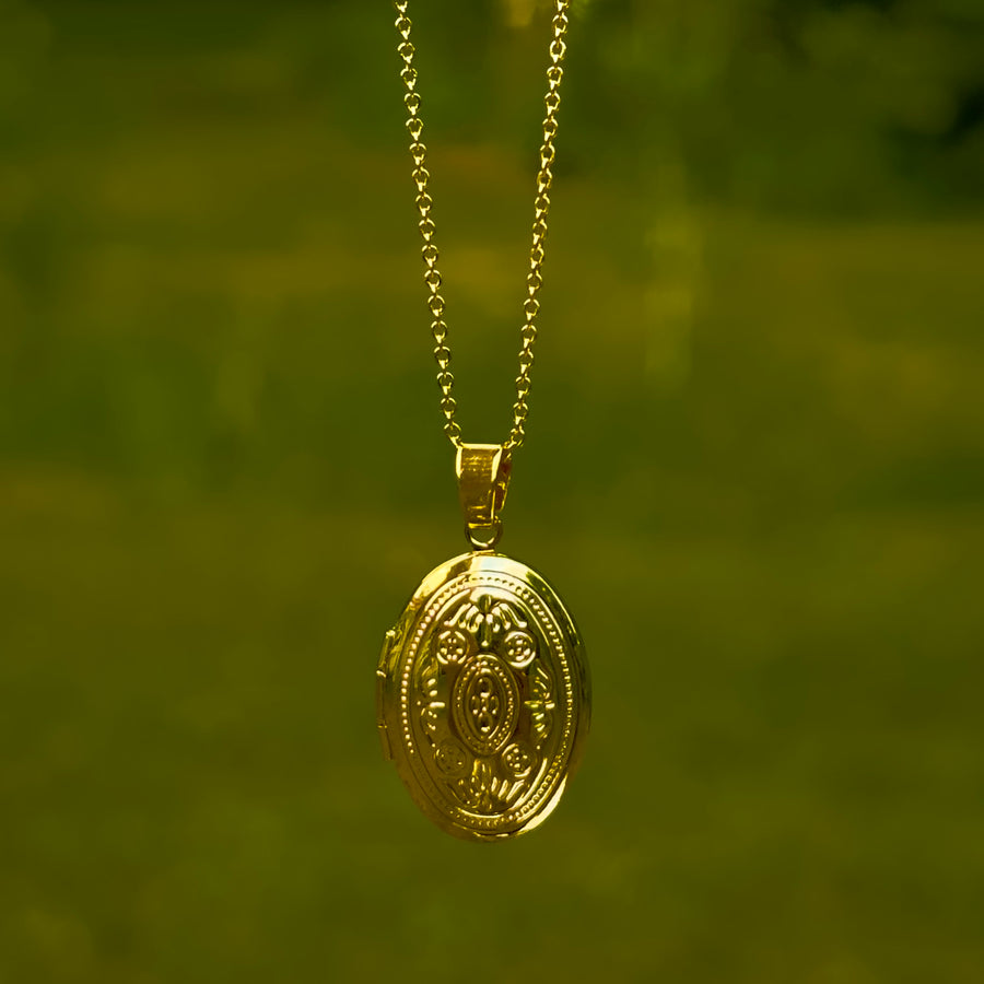 Evermore Oval Locket - Gold Filled
