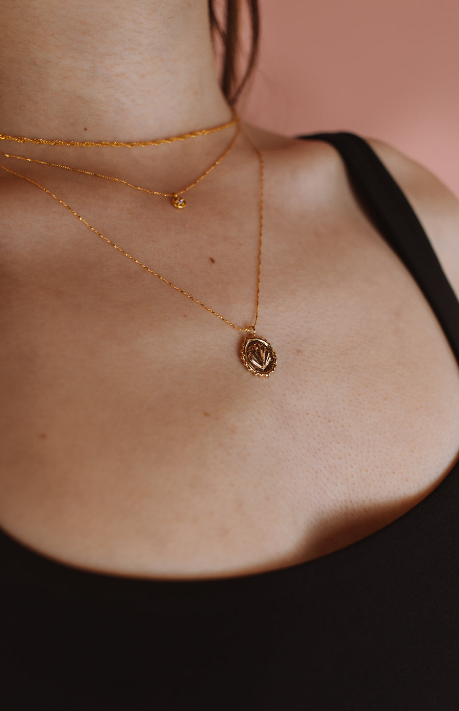 Shelly Coin Necklace