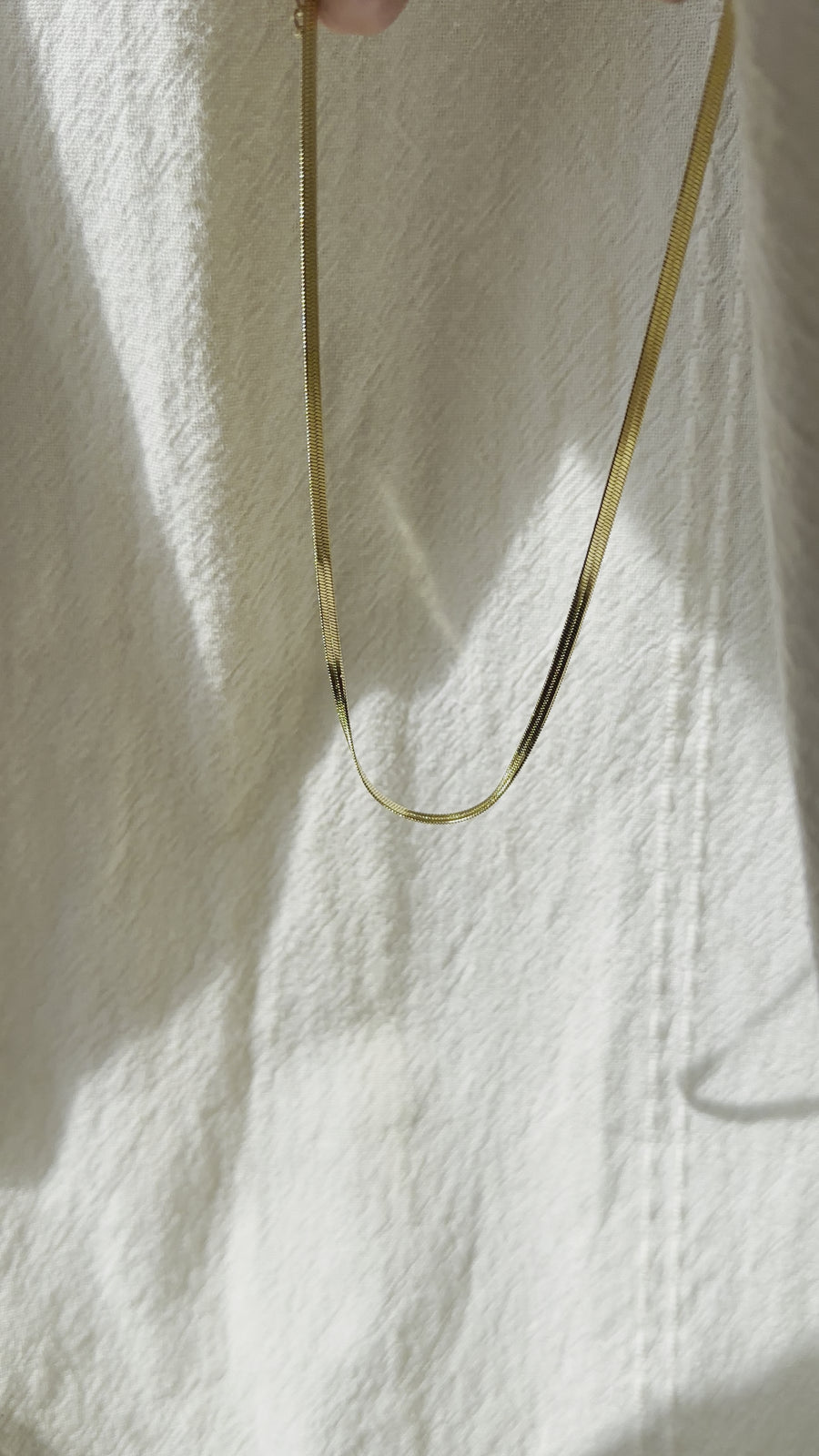 Clementine Herringbone Chain - Gold/Silver